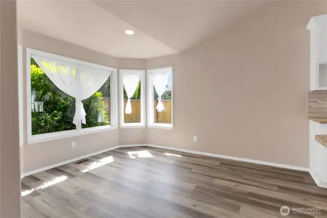 Perfect eat in kitchen or dining room area. So much room!