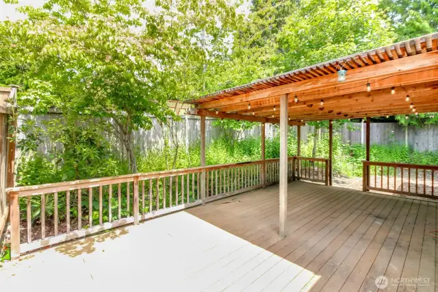 Backyard has since been landscaped, plenty of room for your favorite plants or flowers