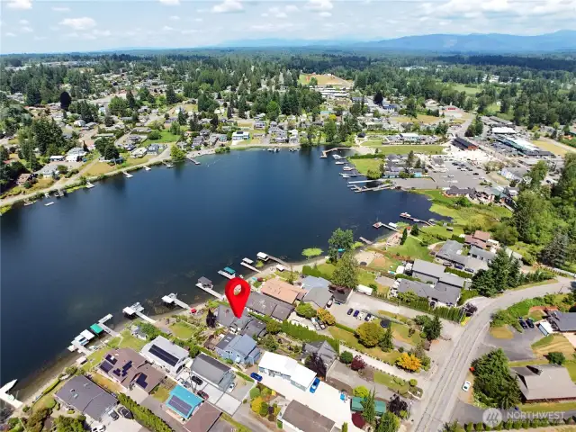 Aerial View very close to Downtown Lake Stevens