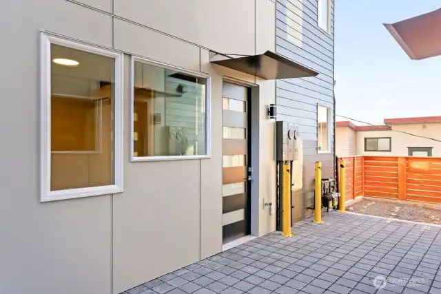 Second access to the unit. Could be separated access for office/rental unit.