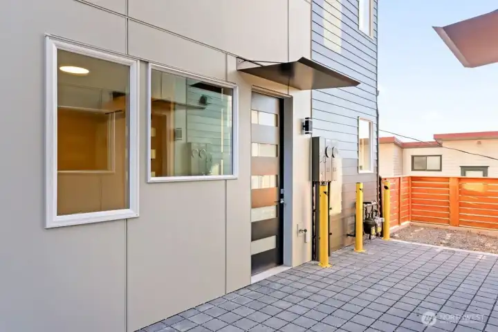 Second access to the unit. Could be separated access for office/rental unit.