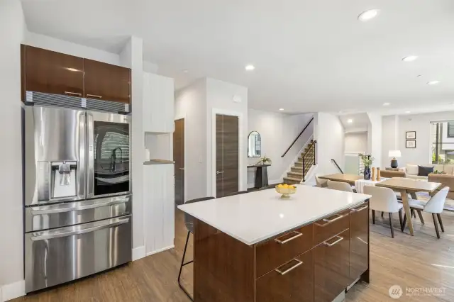 LG stainless steel Instaview door-in-door refrigerator
