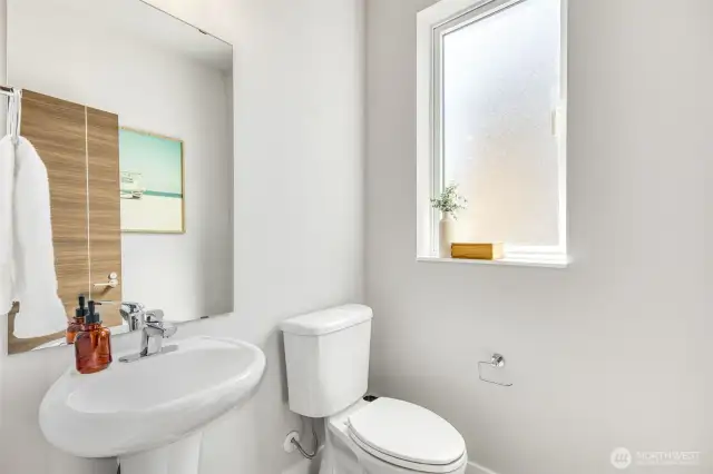Main floor guest half bath