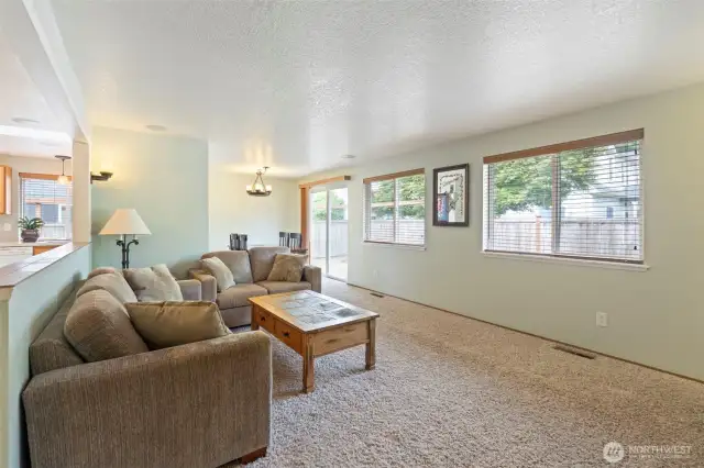 Natural light in living room