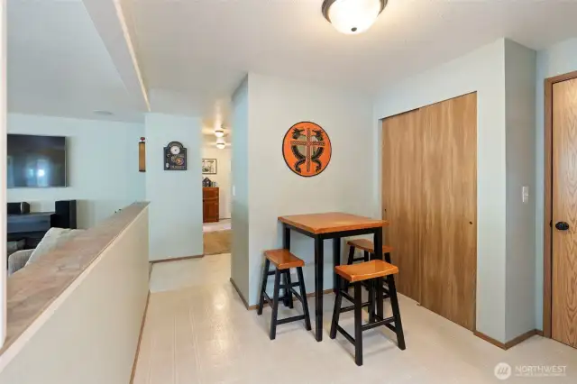 Breakfast nook in kitchen