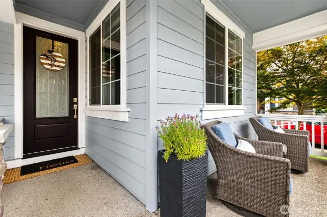 Inviting front porch