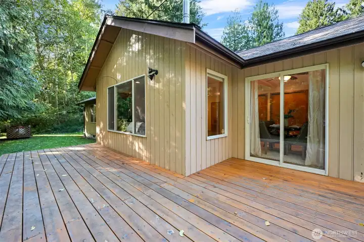 Deck space for relaxing