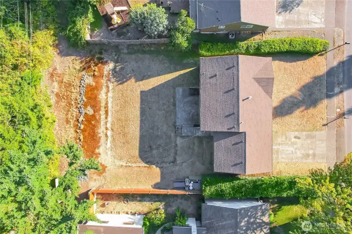 From above. large 9525 sq ft lot