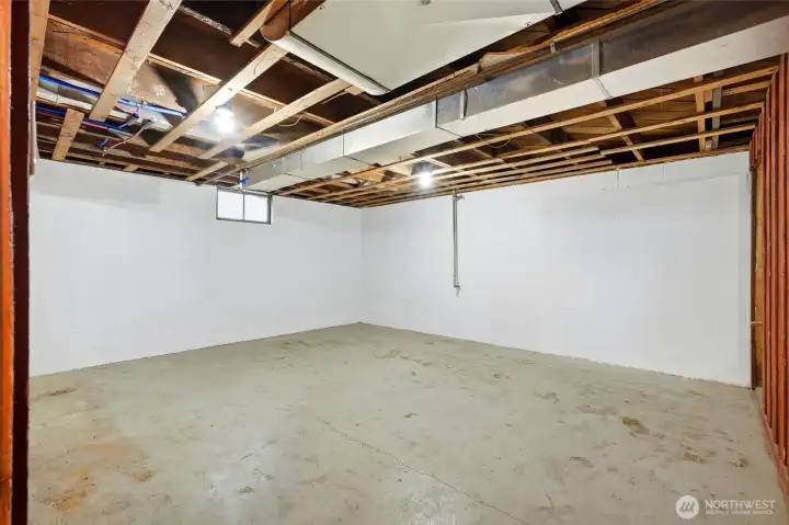 Perfect for storage or future finishing...