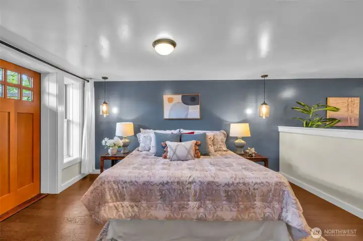 Generous lower level Primary suite