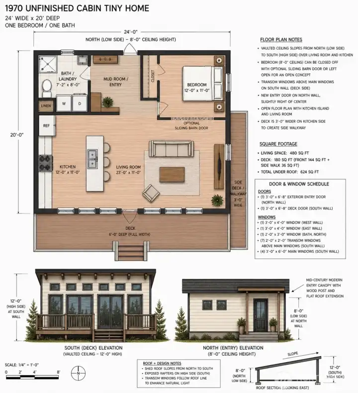 Architectural design for tiny home