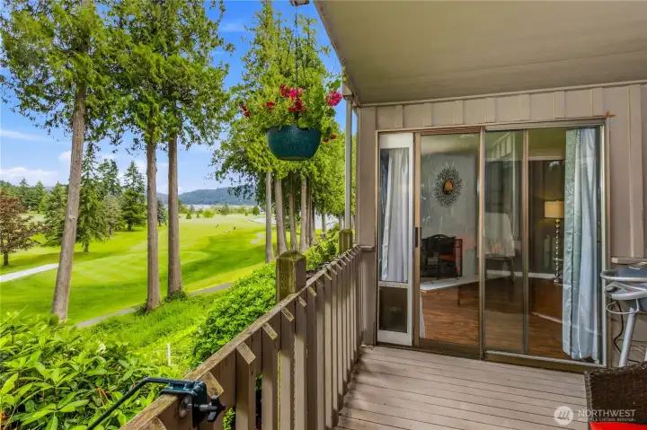 Covered outdoor living space allows you to enjoy the views in every season.