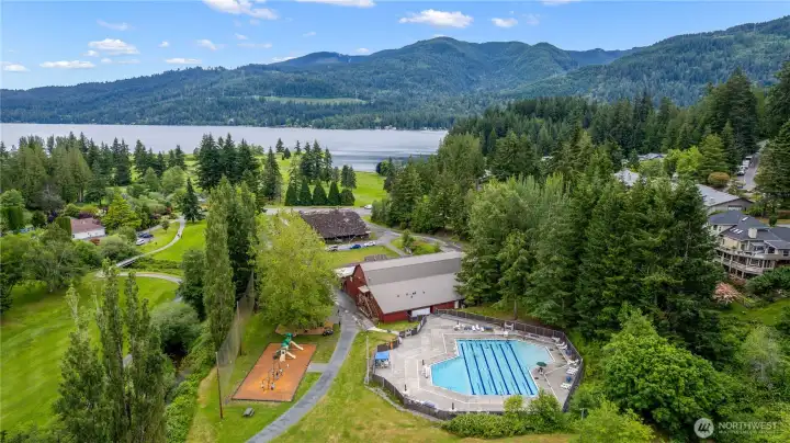 Community amenities are thoughtfully integrated into the natural landscape, creating opportunities for an active lifestyle.
