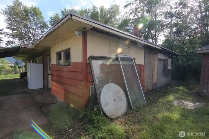 NE corner of the home
