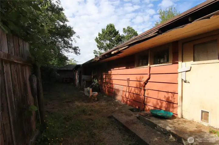 Back side of home