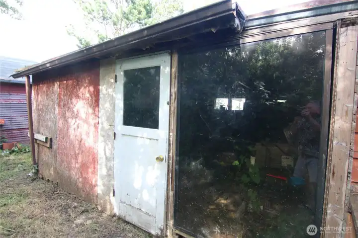 Workshop is attached to the home