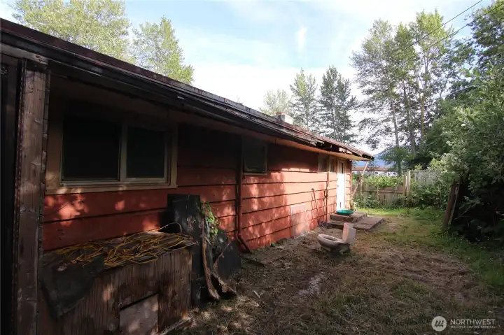 Back end of the house