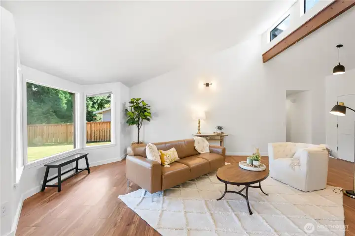 Enjoy the bay windows while reading a book and drinking your morning coffee. Enjoy the bay windows while reading a book and drinking your morning coffee.