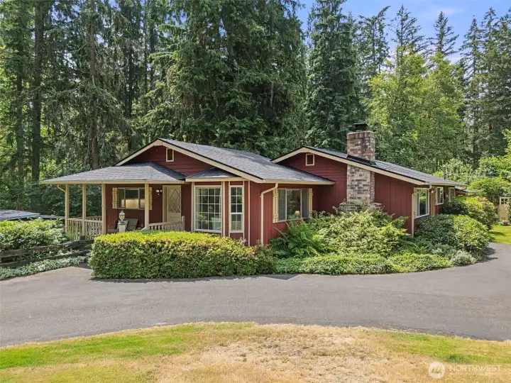 The landscaping adds just the right amount of colors and is easy to maintain