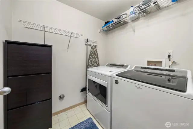 Laundry room on the lower level