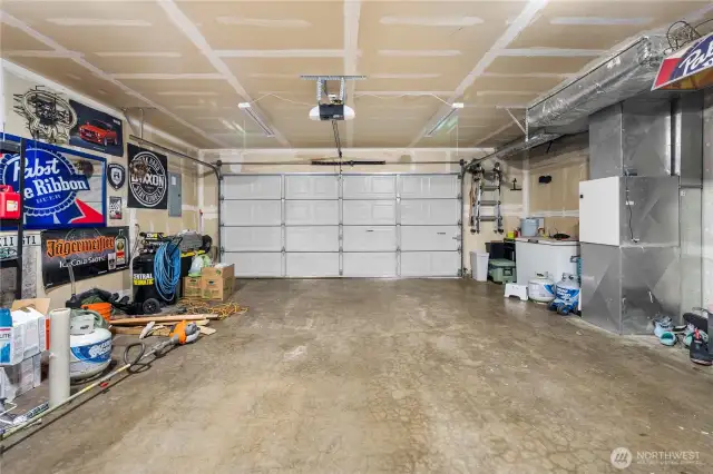 2-car garage with storage