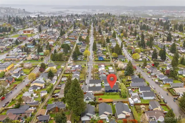 The home is located in central Tacoma