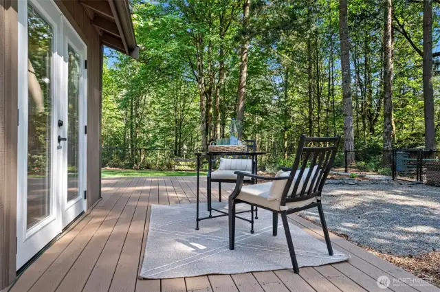 surrounded by forest the hone feels totally private