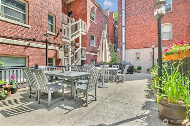 Community outdoor courtyard.