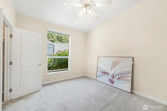 The third bedroom has a walk-in closet.