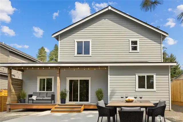 Back Porch virtually staged.