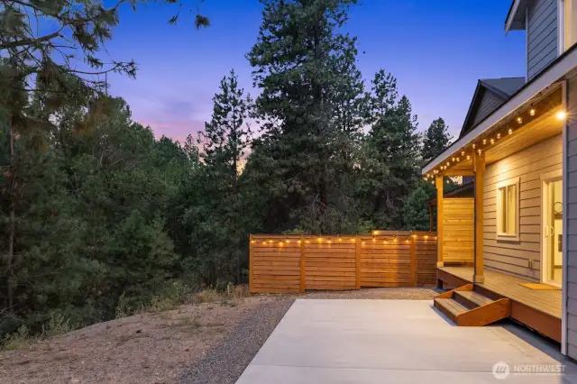 Backyard ready for personal touches