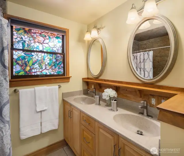Full bathroom on main floor.