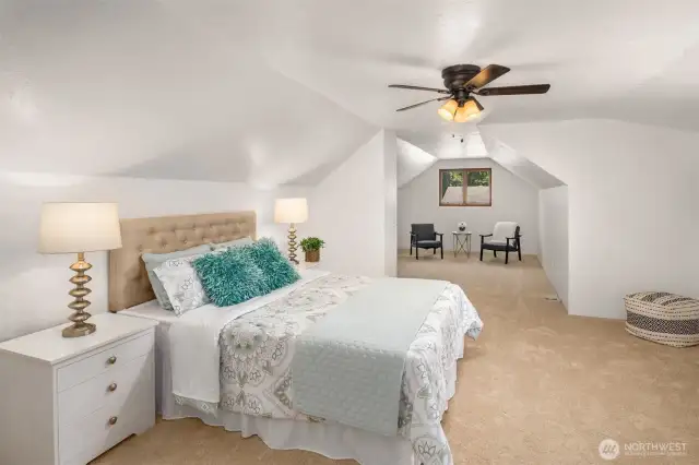 Primary bedroom on second floor.