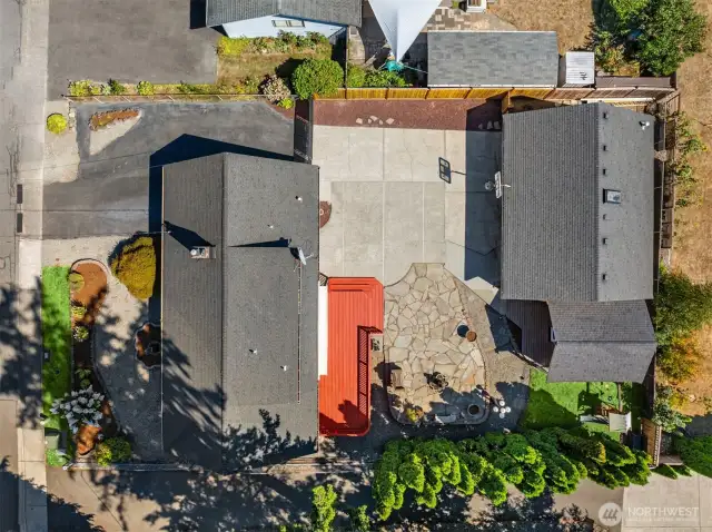 Aerial view of property.