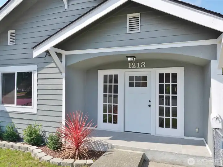 Enter from the Covered Front Porch.