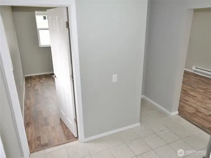 Laundry Room (the 3rd bedroom is straight ahead and the large Bonus Room is to the right).