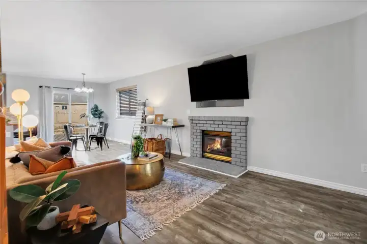 The whole first floor has been updated with modern finishes. The open concept layout makes this a great place to hang out with family and friends!
