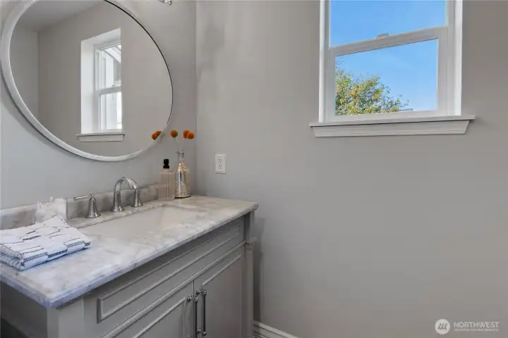 Updated half bath on main floor!