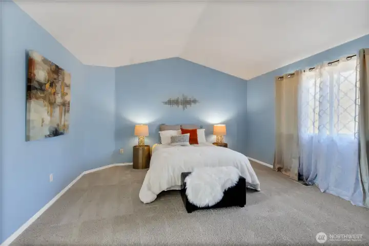 Primary bedroom is huge!
