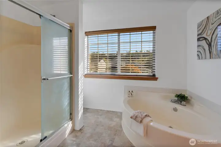 5 piece primary bathroom