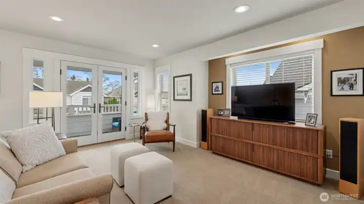 Open-bonus area with doors leading to deck with a view!