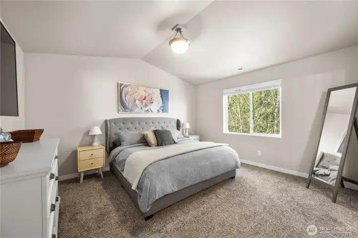 Relax in the spacious primary retreat.