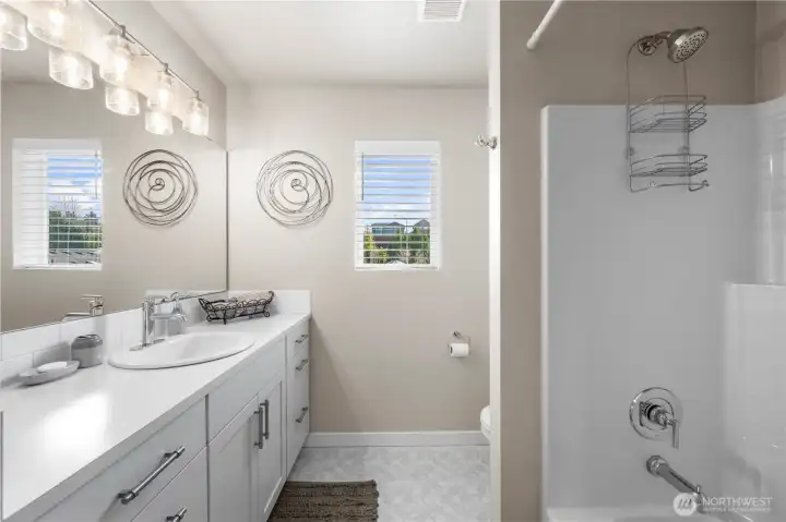 Main full bathroom.