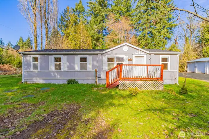 3 Bedroom, 2 Bathroom manufactured home conveys with lot as personal property, and is not financable currently but has been a great rental for the sellers in the past.