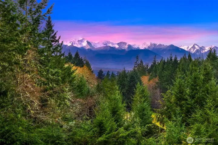 Western exposure with stunning Olympic Mountain and territorial views.