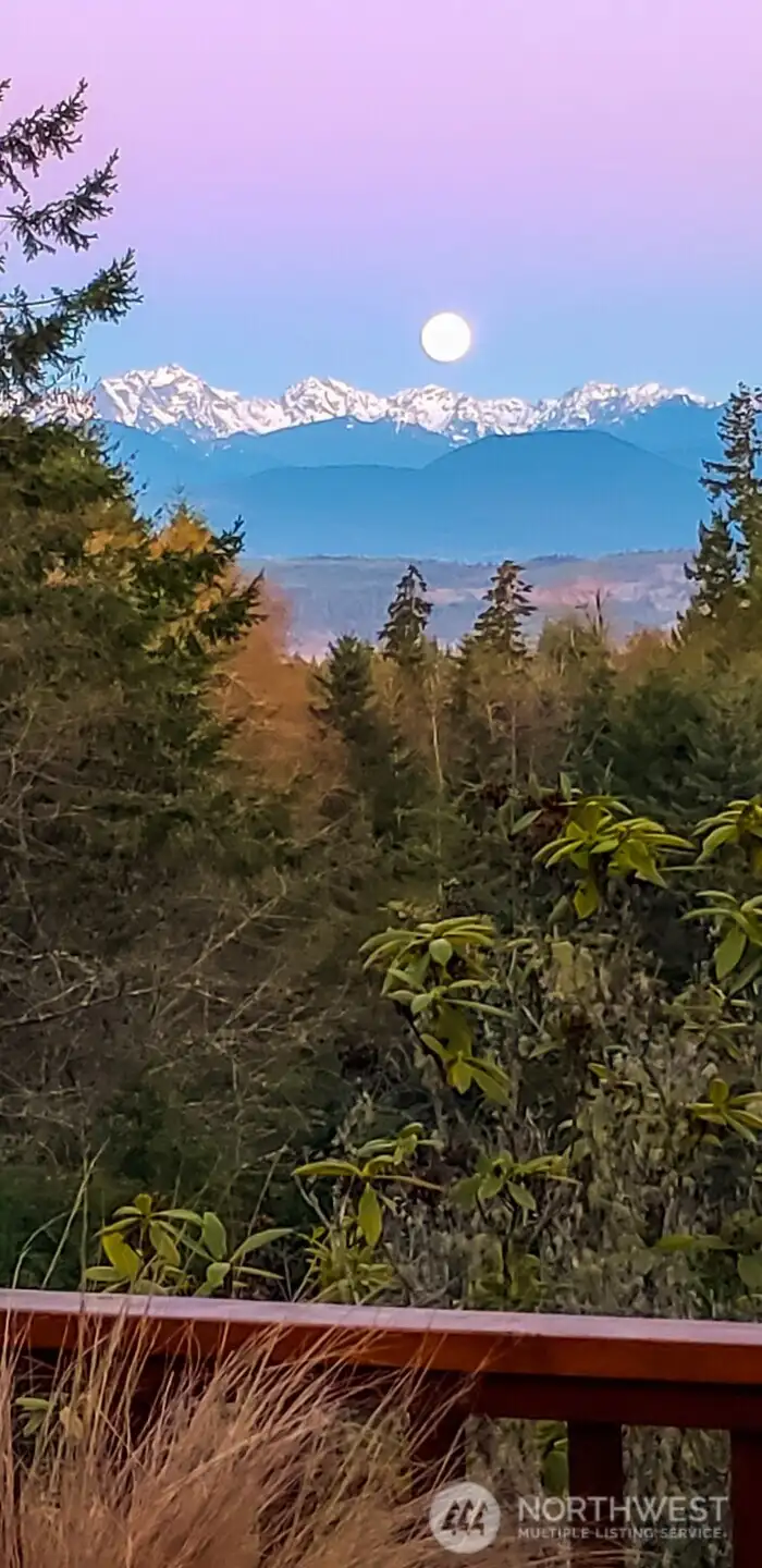 Sun and moon sets over the Olympics!