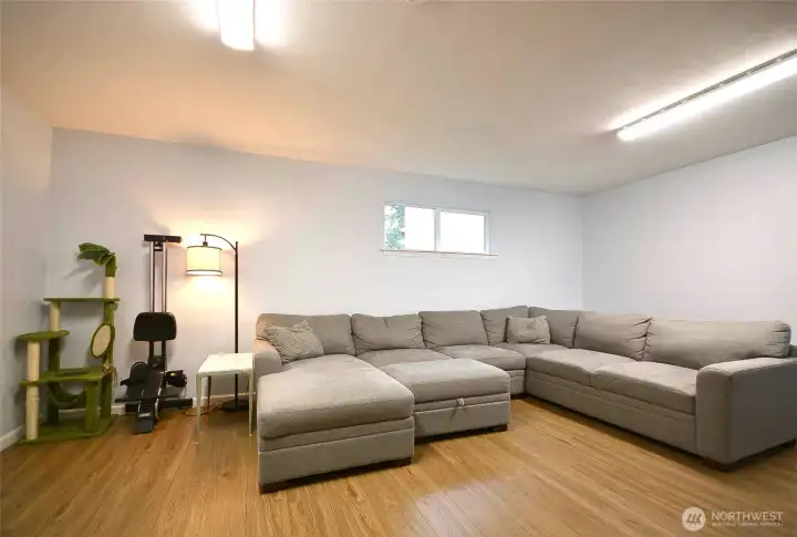 Alternate view highlighting the generous size and inviting atmosphere of the family room