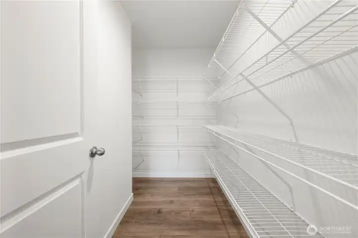 Huge walk-in pantry