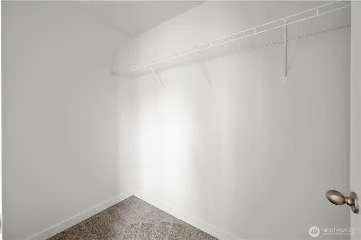 1st walk-in closet in the primary bedroom