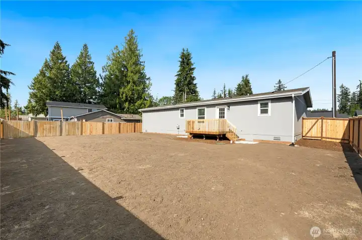 Backyard to be hydroseeded for lush grass
